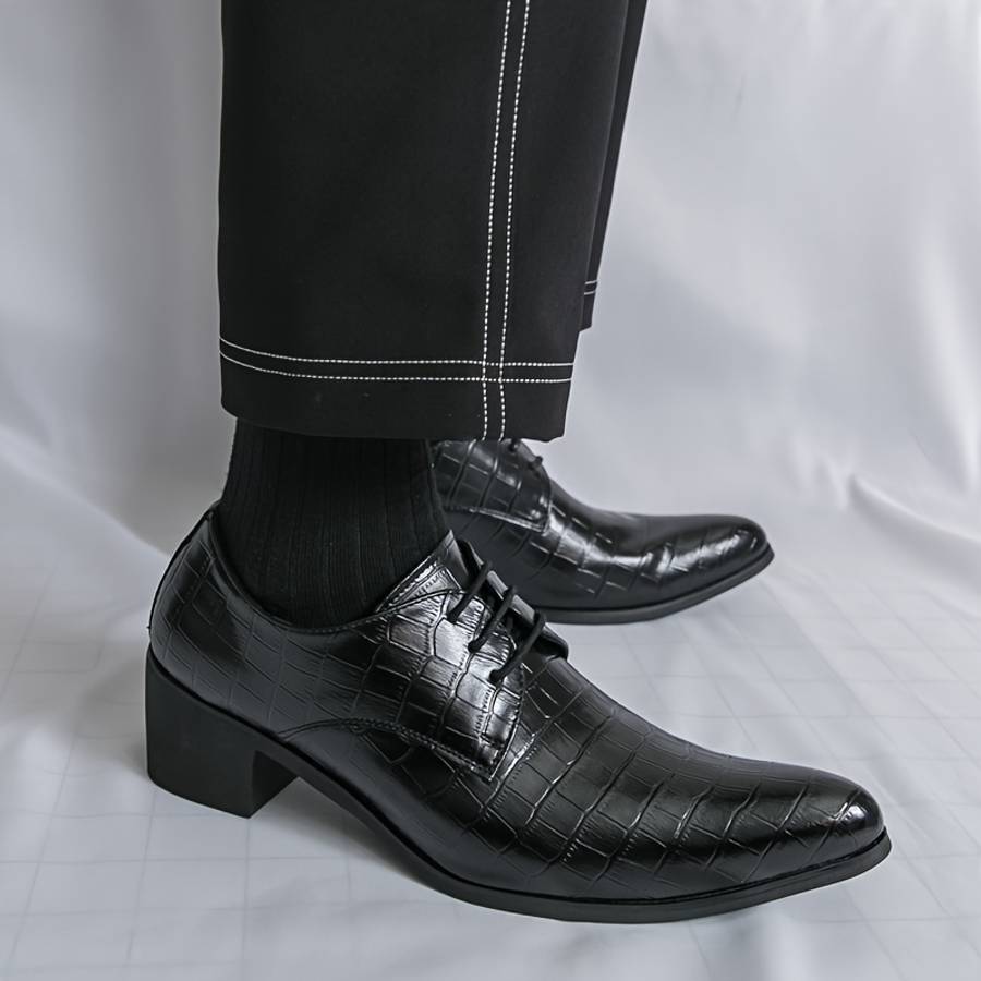 Mens Leather Shoes Color Black Sizeuk 8