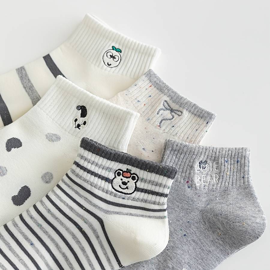 Women S Socks Color 5 Pairs In Random Mixed Colors
