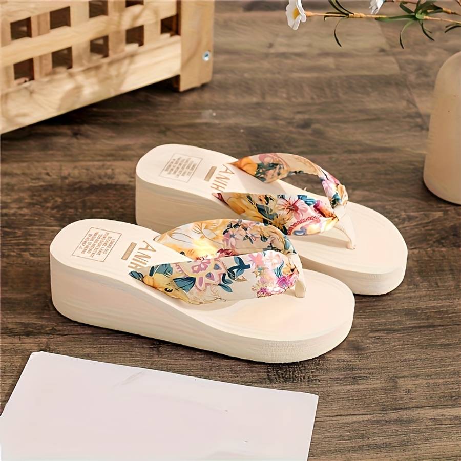 Ladies Summer Flip Flops White Uk 2