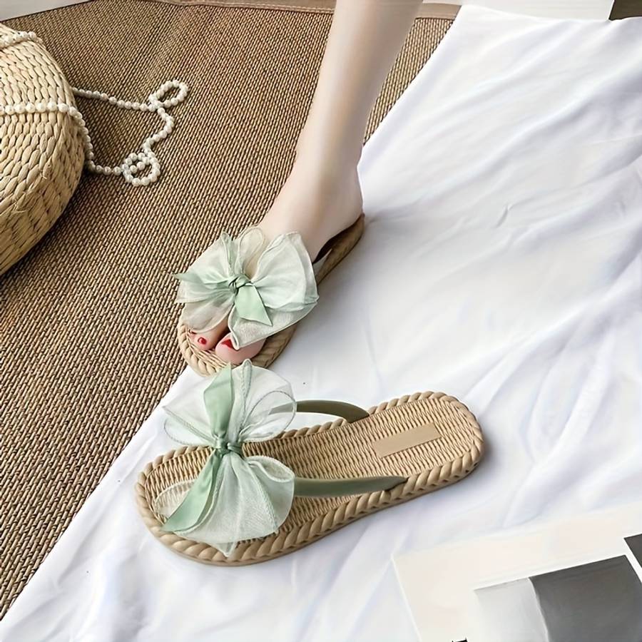 Ladies Summer Flip Flops Black Uk 4.5-5