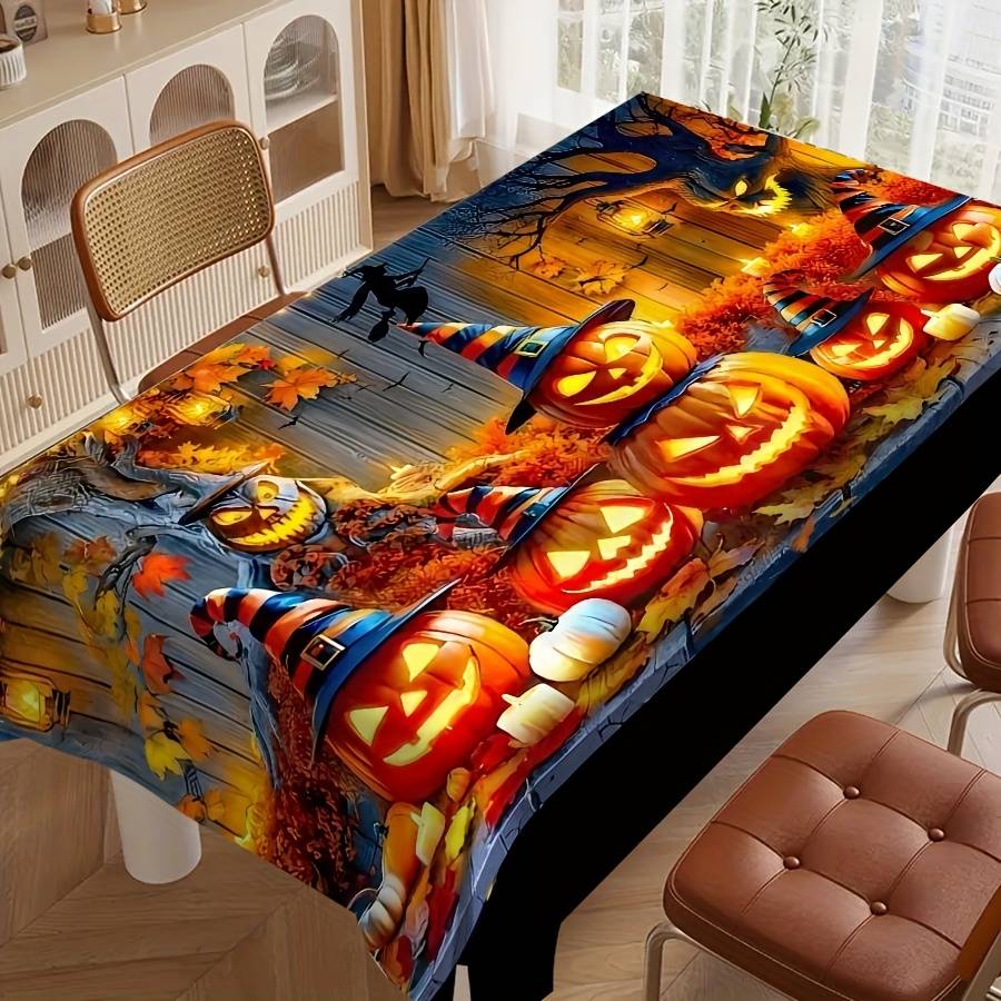 Halloween tablecloth decoration size 55.1 x 78.7in or 140 x 200cm