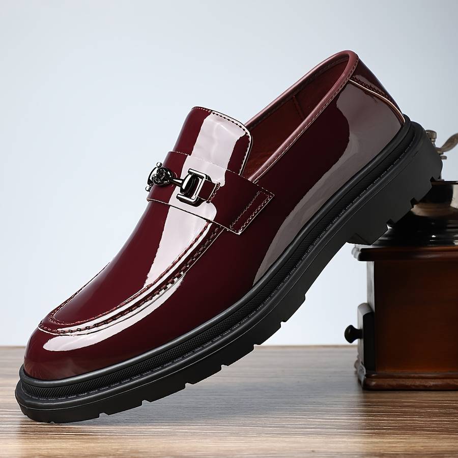Mens Leather Shoes Color Burgundy Sizeuk 7