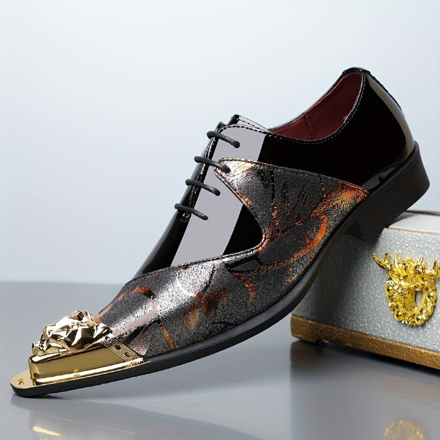 Mens Leather Shoes Color Black Sizeuk 8