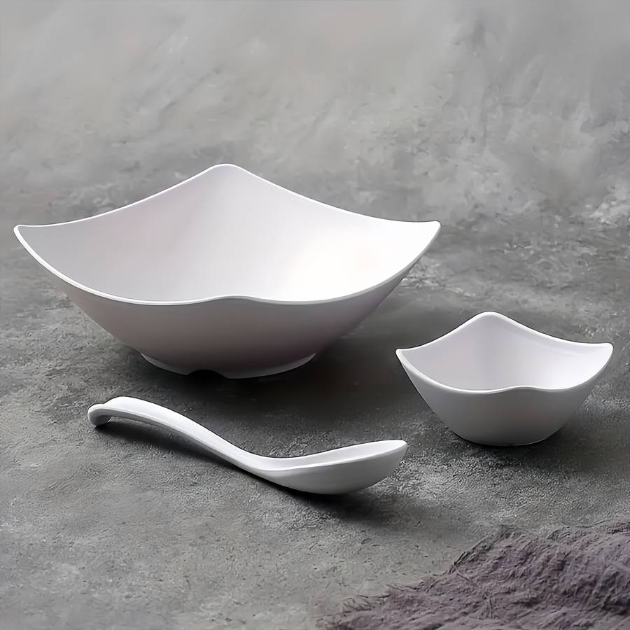 Bowl Items White  Bowl   Plate  Spoon