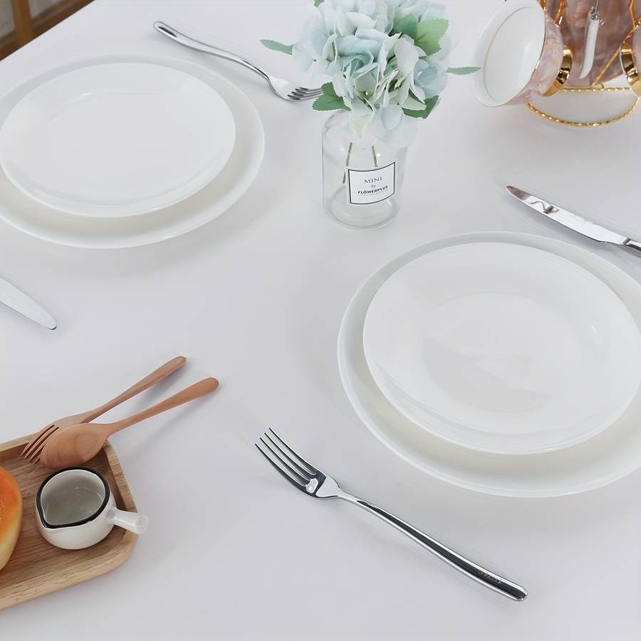 Christmas Tablecloth Color White 4Pieces