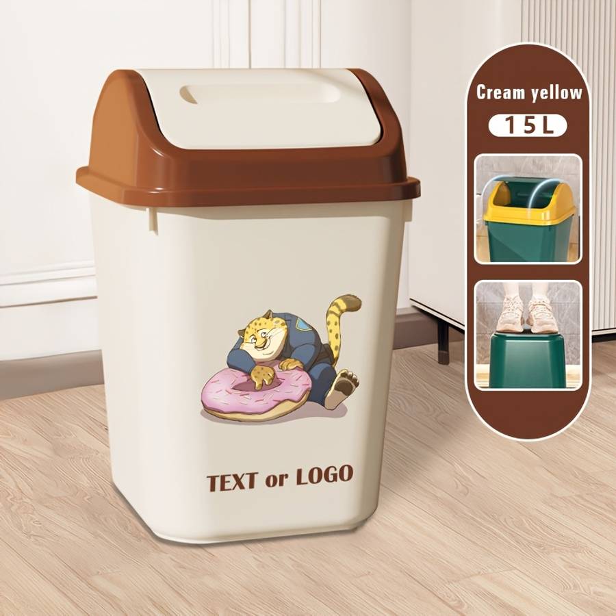 Garbage Can Style Beige