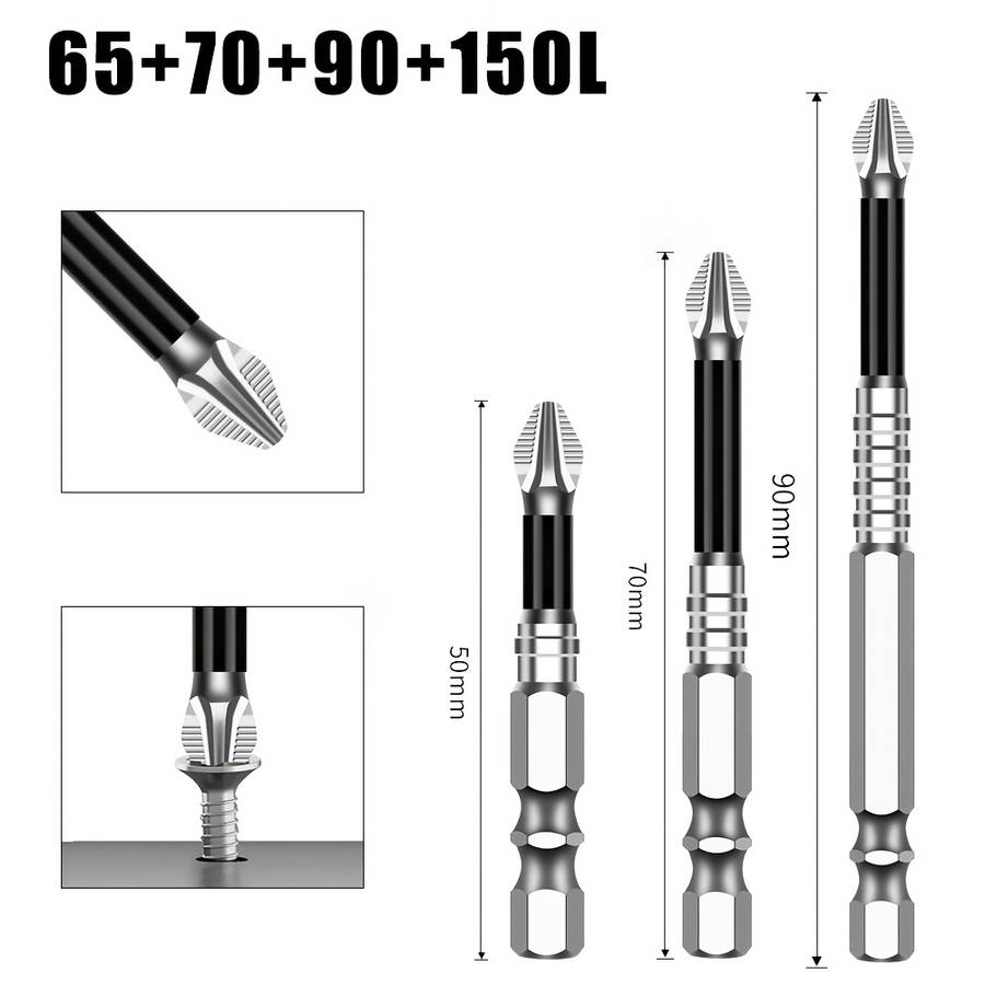 Screwdriver Bit Tool Set Model 4Pcs 65 Add  70 Add  90 Add  150L