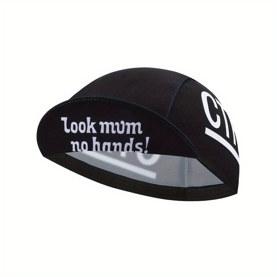 1pc Look Mum No Hands! Breathable Cycling Cap Lightweight Sun-Protective Outdoor Riding Hat by