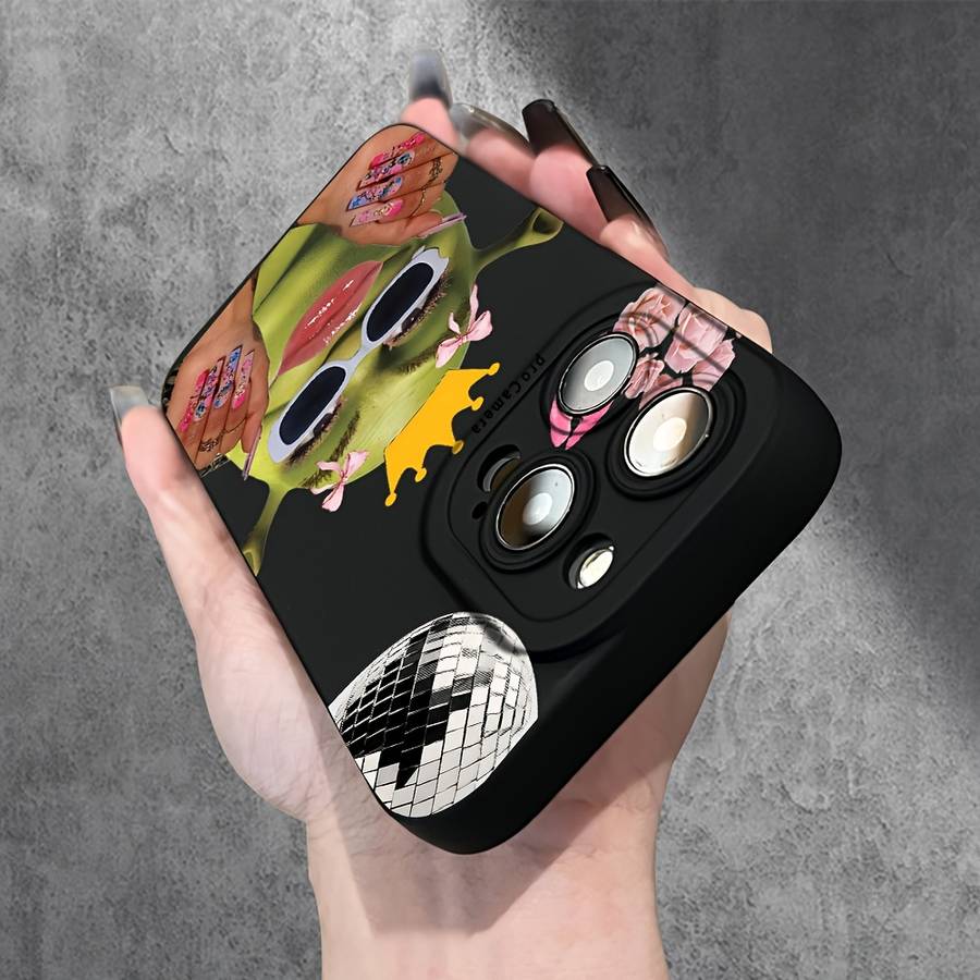 1Pc Black For iPhone 11 Pro Art Shrek Phone Case