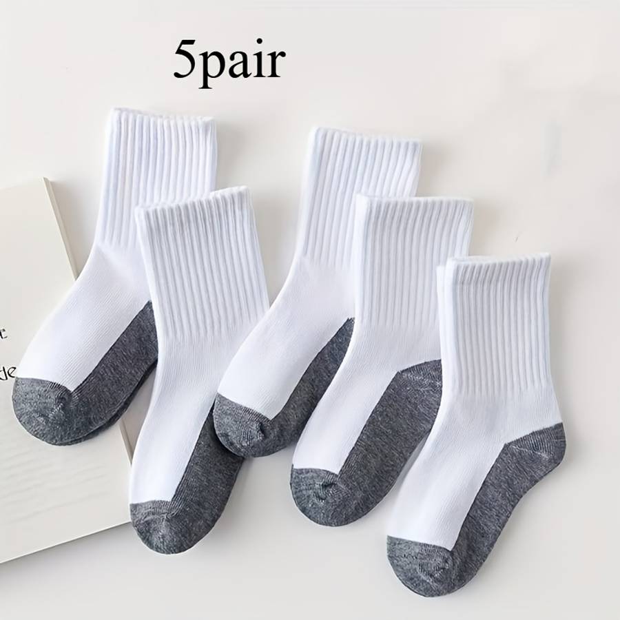 Women S Socks Color Grey White Quantity 5Pcs