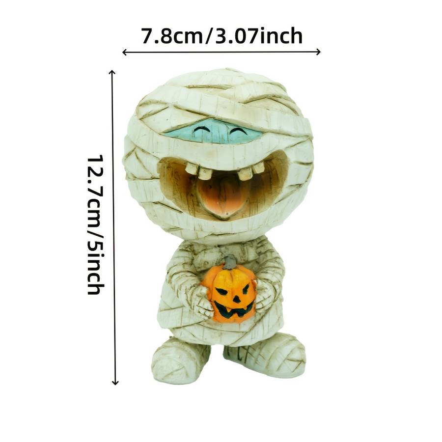 Halloween Decorations Style Mummy Holding A Pumpkin