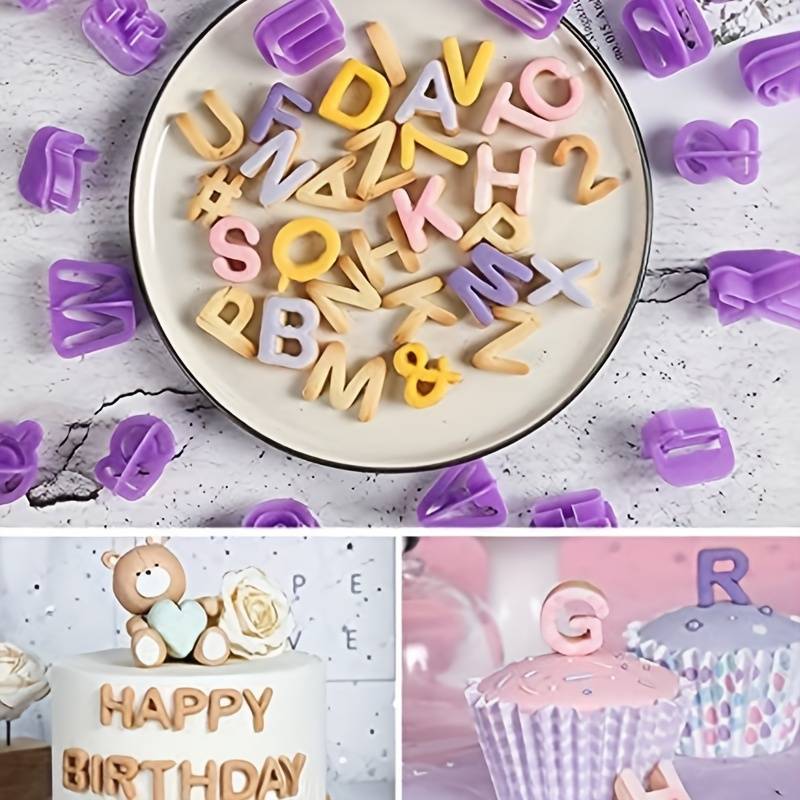Suitable For Baking Molds Color Polychrome Items Letter