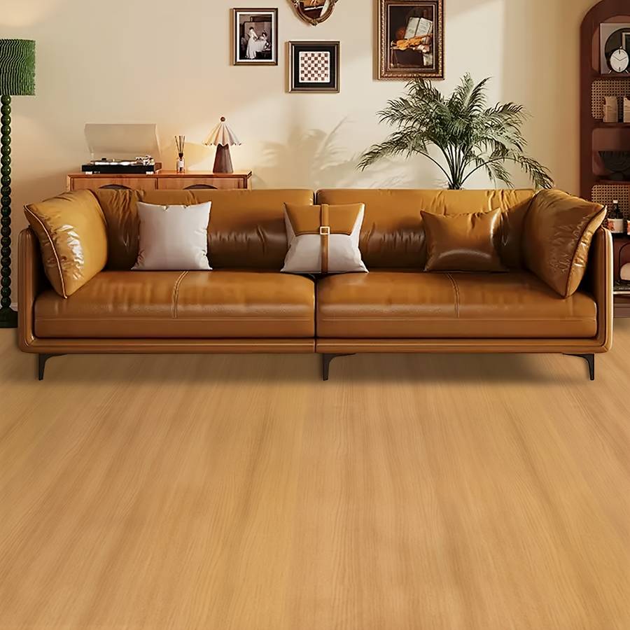 Self Adhesive Floor Stickers 60*500Cm23.62*196.85Inch Yellow Bush Pattern