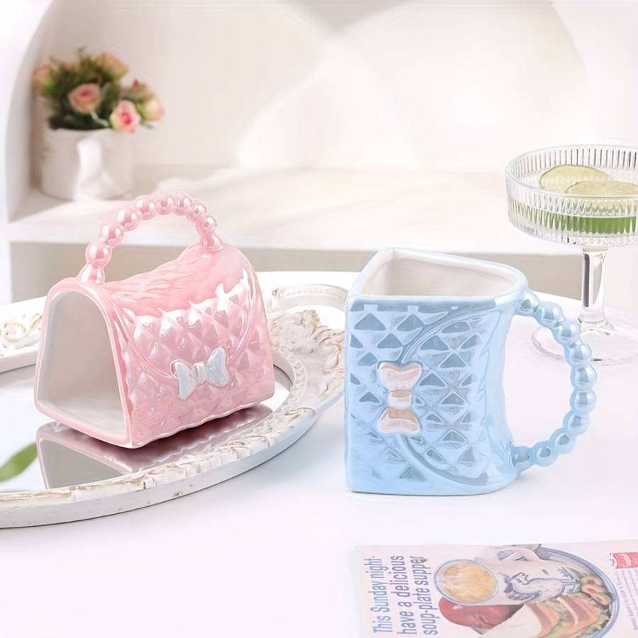 Water Cup Model Ceramic Bag Cup Black