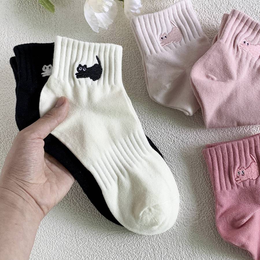 Women S Socks Color 5Pcs Mixed Color Size Onesize