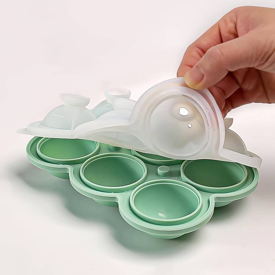 Ice Molds Color Ai Green Storage6 Ice Ball With Builtin Funnel
