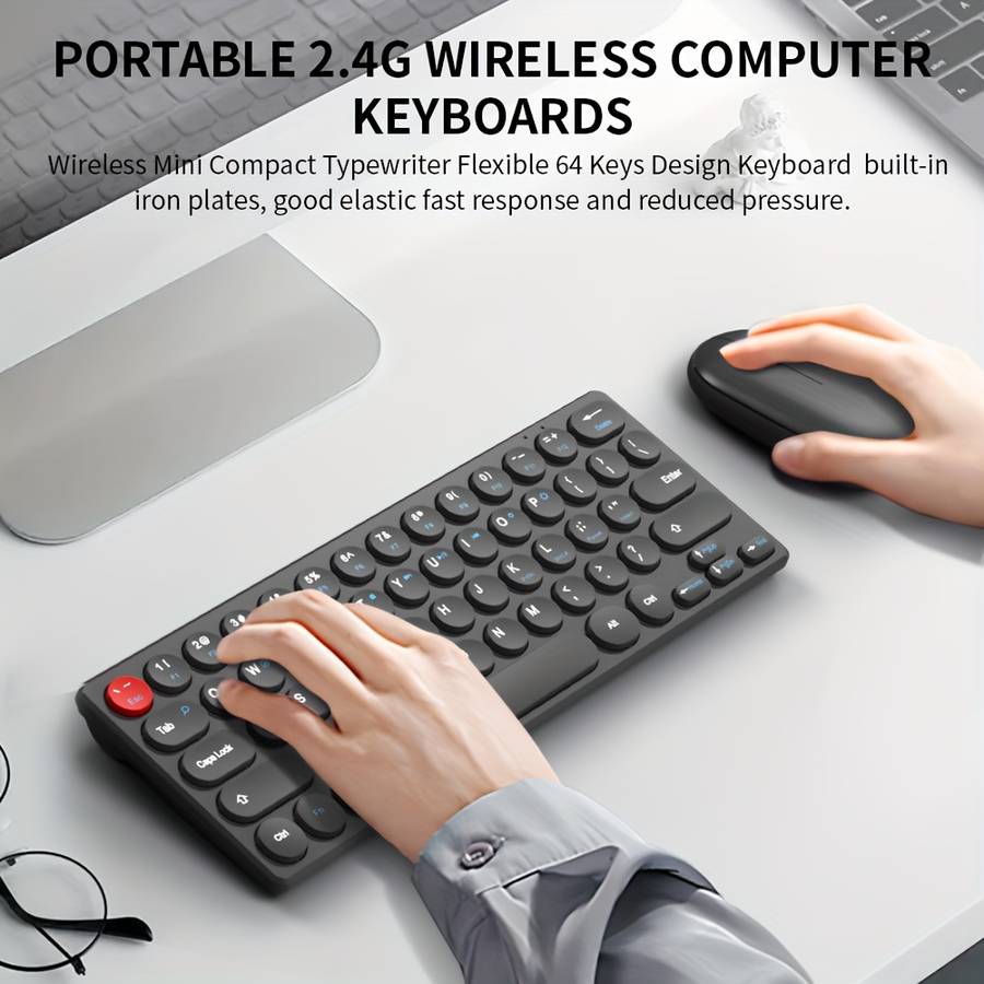 2.4GHz Wireless Mini Keyboard And Mouse Set