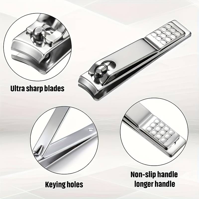 12 Pieces High Carbon Steel Nail Clippers