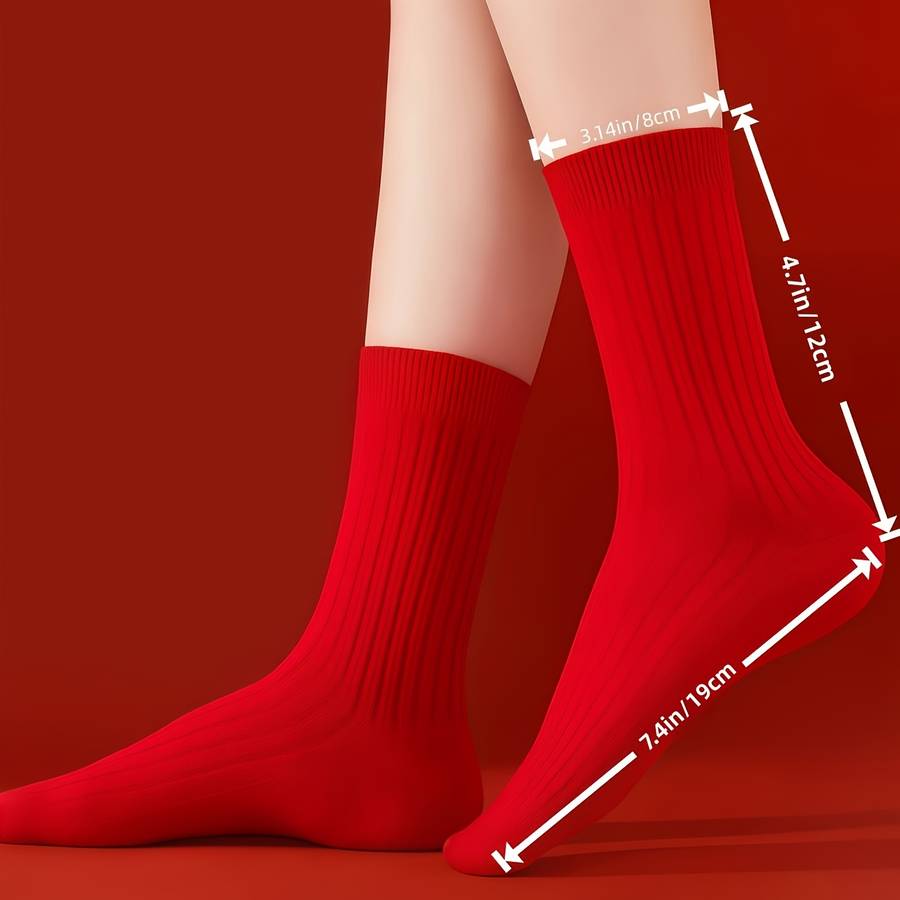 Women S Socks Color Red