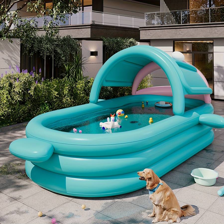 Swimming Pool Model 1 Piece  With Foot Pump Inflator  With A Repair Patch