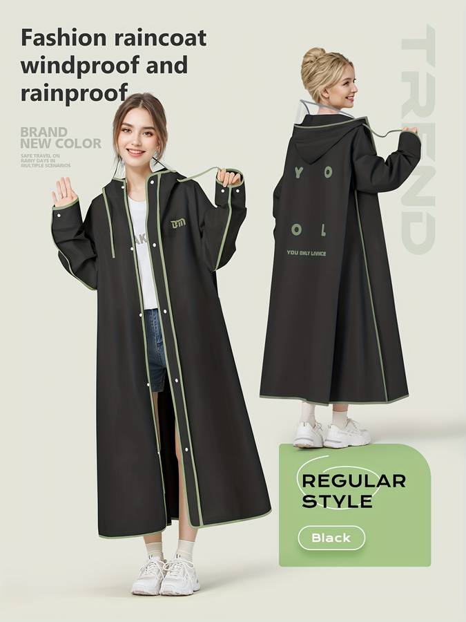 Raincoat Green Size Asian M