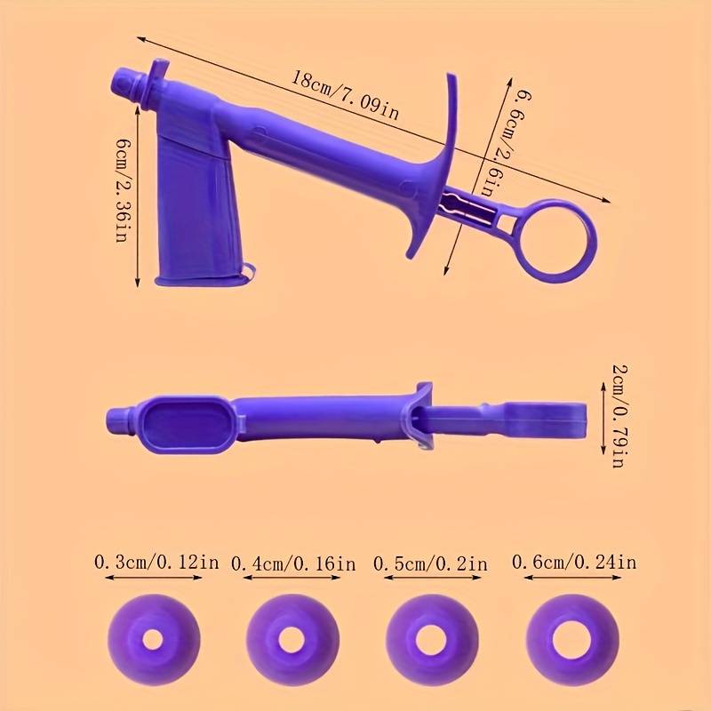 Suitable For Baking Molds Color Purple Pearl Bordure Gun