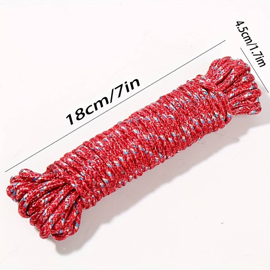 12pcs Durable 10 Heavy Duty Nylon Rope Multipurpose Outdoor Tent Dog Lea 5pcs