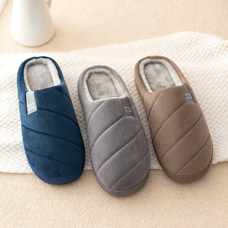 Cotton Slippers Color Coffee Brown Sizeuk 6.5-7