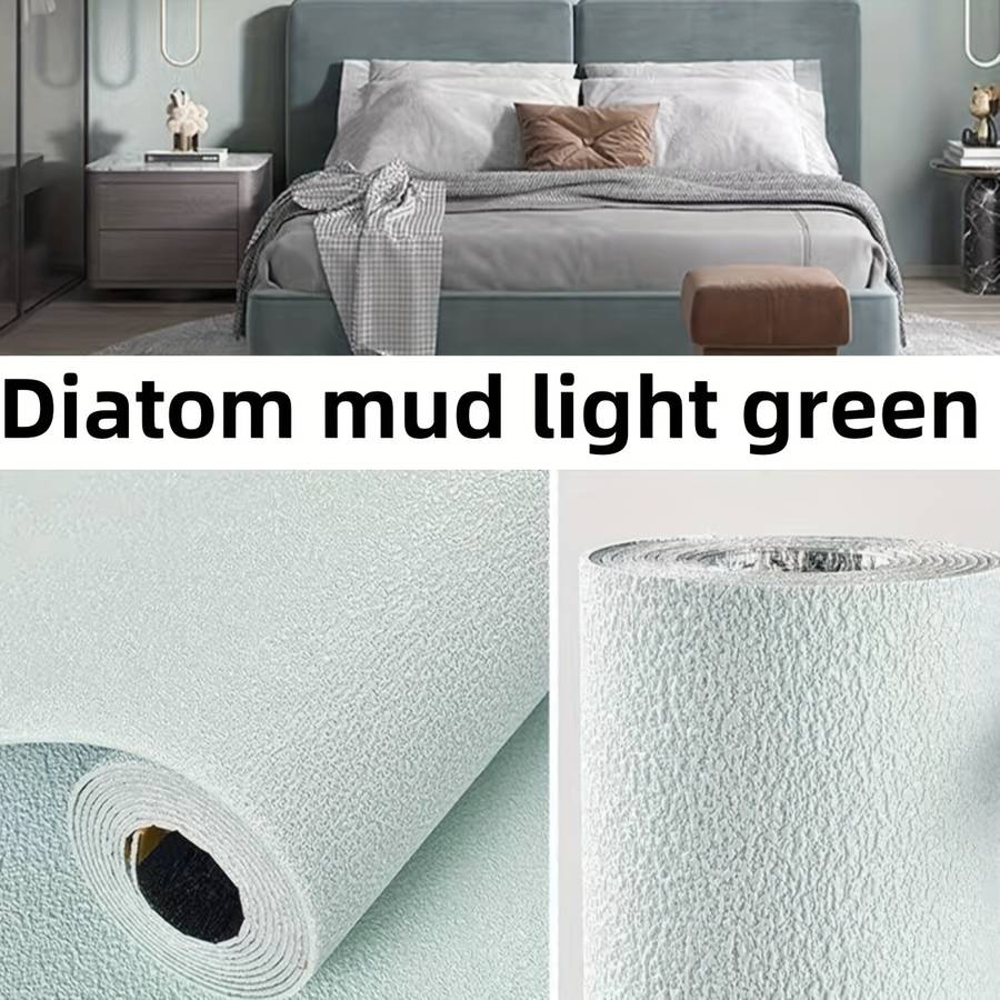 Pro Static Cling Desk Wrap color Gray in diatom mud size 10mx50cm
