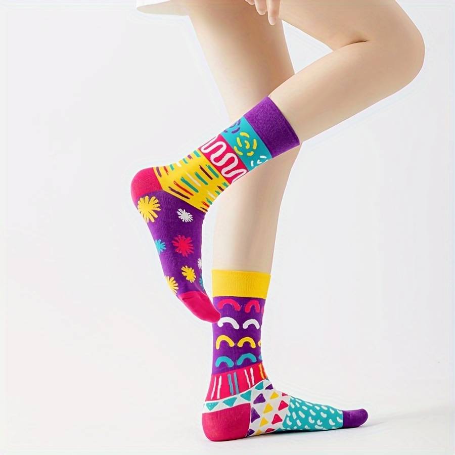 Women S Socks Color Color Graffiti1 Pair Size Onesize