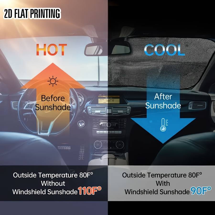 Car Sun Shades Size 130 X70Cm