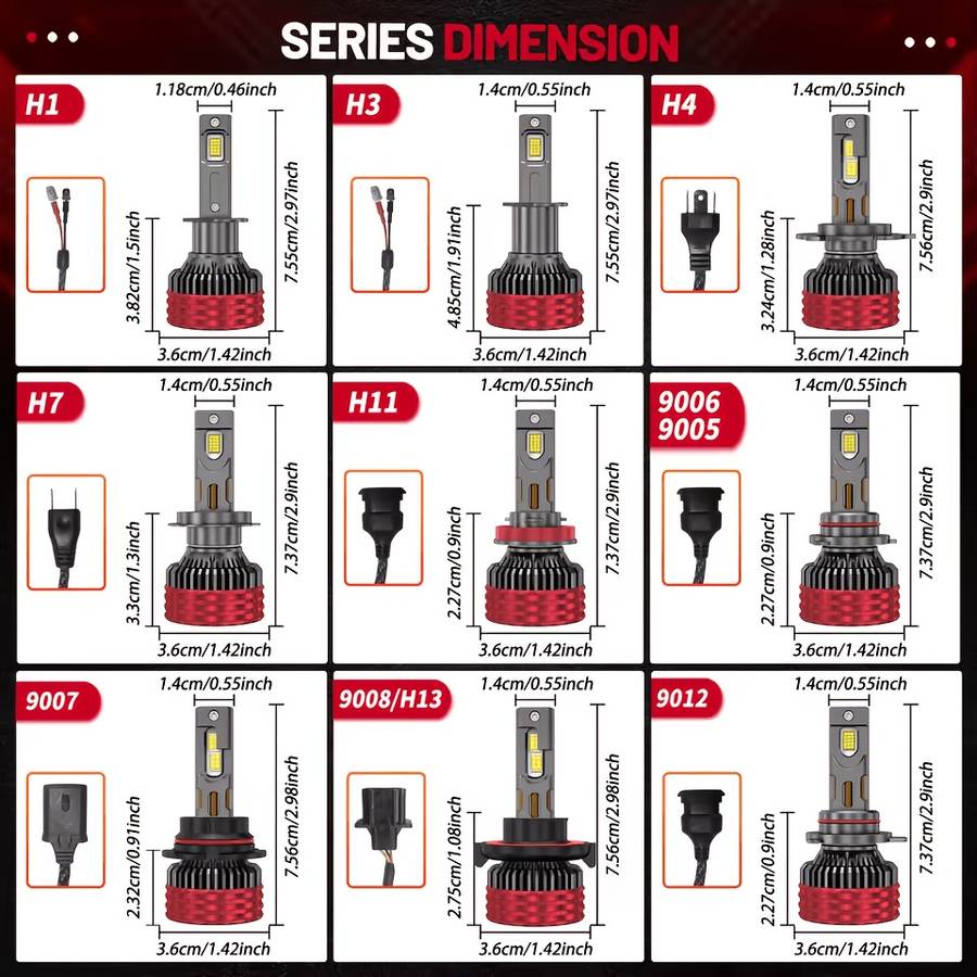 Car Lights Model H1*2Pc