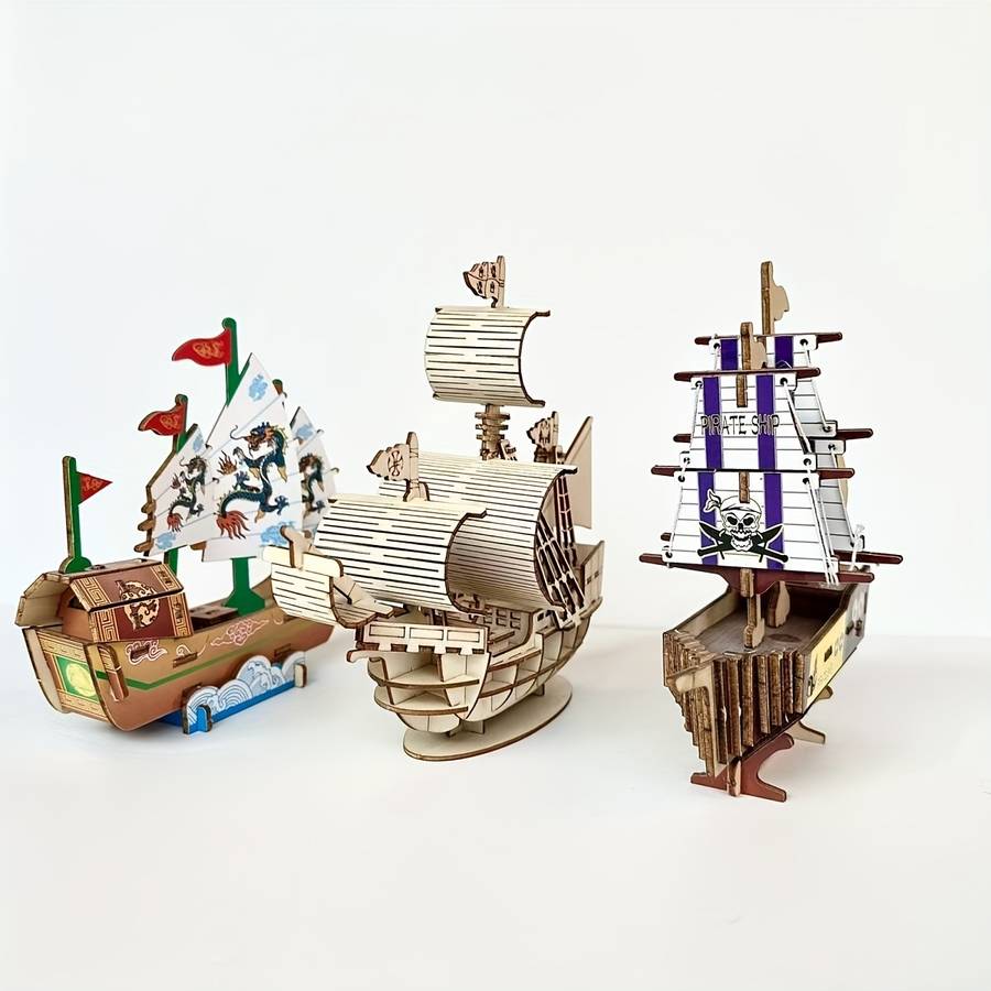 3D Jigsaw Puzzle Model Ship