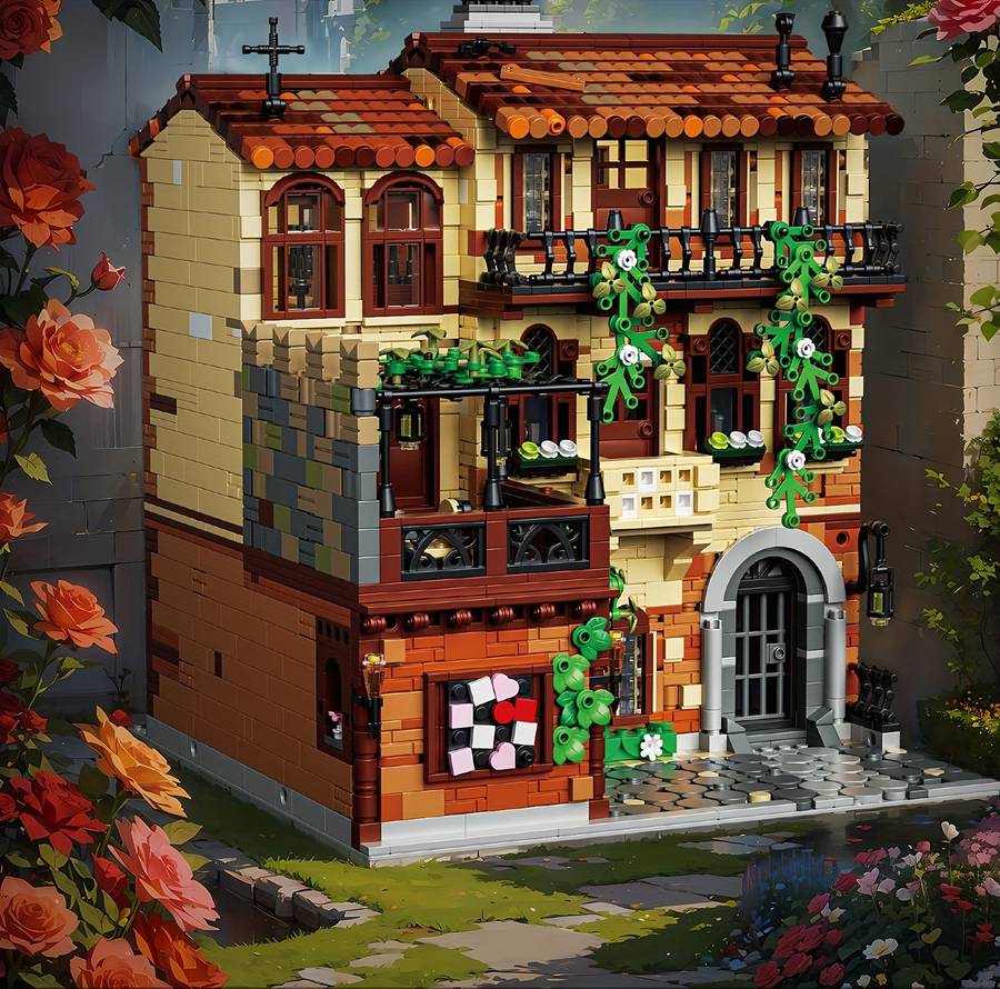 Building Toy Architectural Model Toy Set Style 36002 Balcony