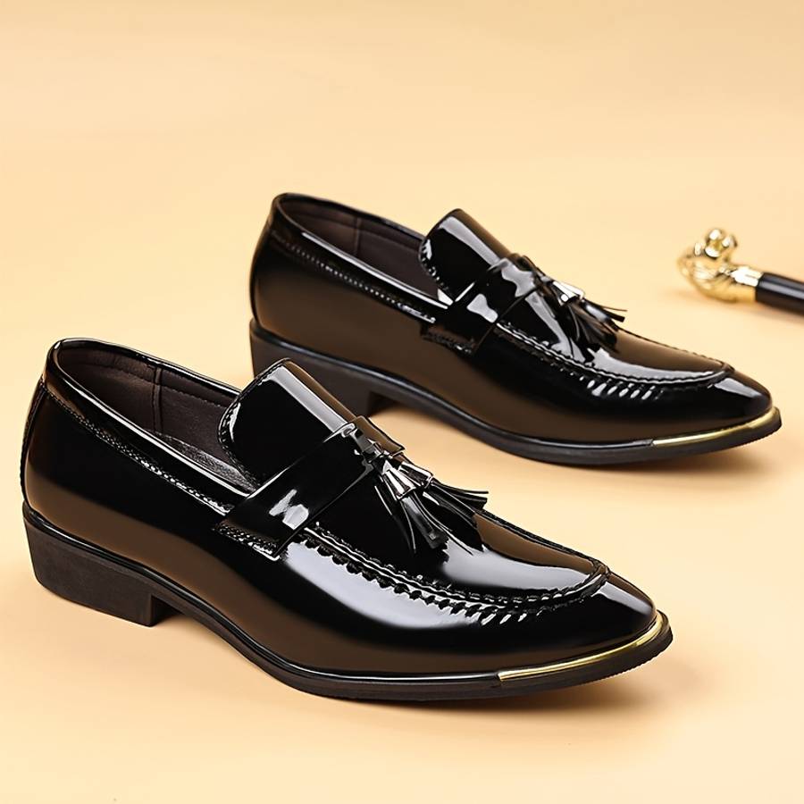 Mens Leather Shoes Color Black Sizeuk 9