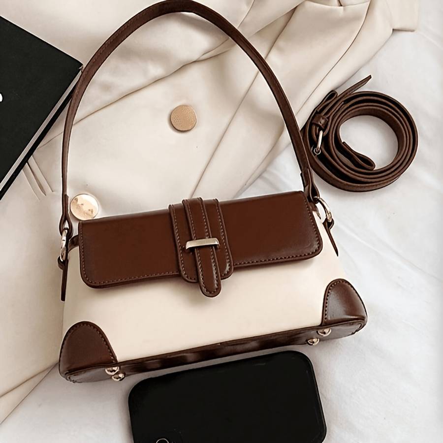 Women S Handbags White Brown