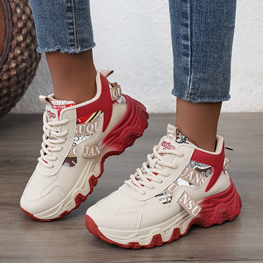 Women S Sneakers Color Red Sizeuk 2.5