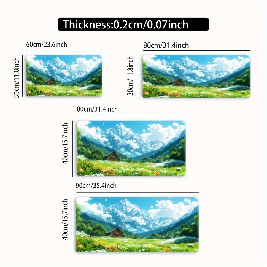 Mouse Pad Size 35.4X15.7Inch