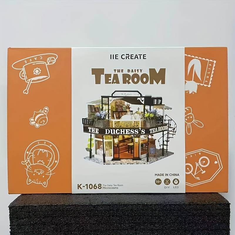 Building Toy Architectural Model Toy Set Model Simple Tea Room
