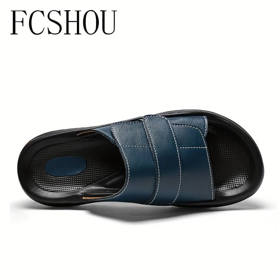 Men Slippers Summer Style Black Size Uk 9.5 To 10