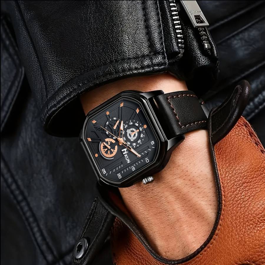 6Pcs Set Of Including Classic And Easy Casual Men Faux Leather