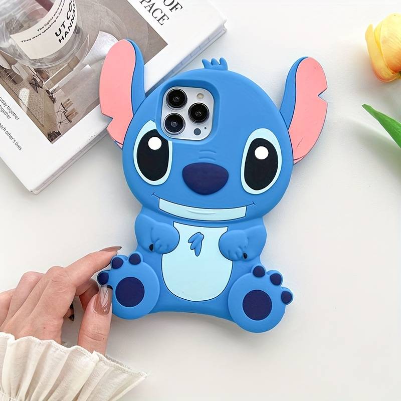 1Pc Blue For iPhone 7 Plus 8 Plus Three Dimensional Phone Case