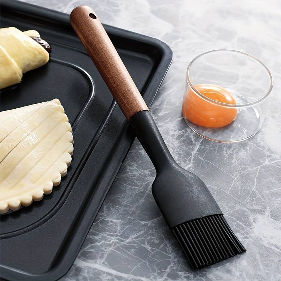 Baking Brush Color Blackwooden Handle Large Oil Brush
