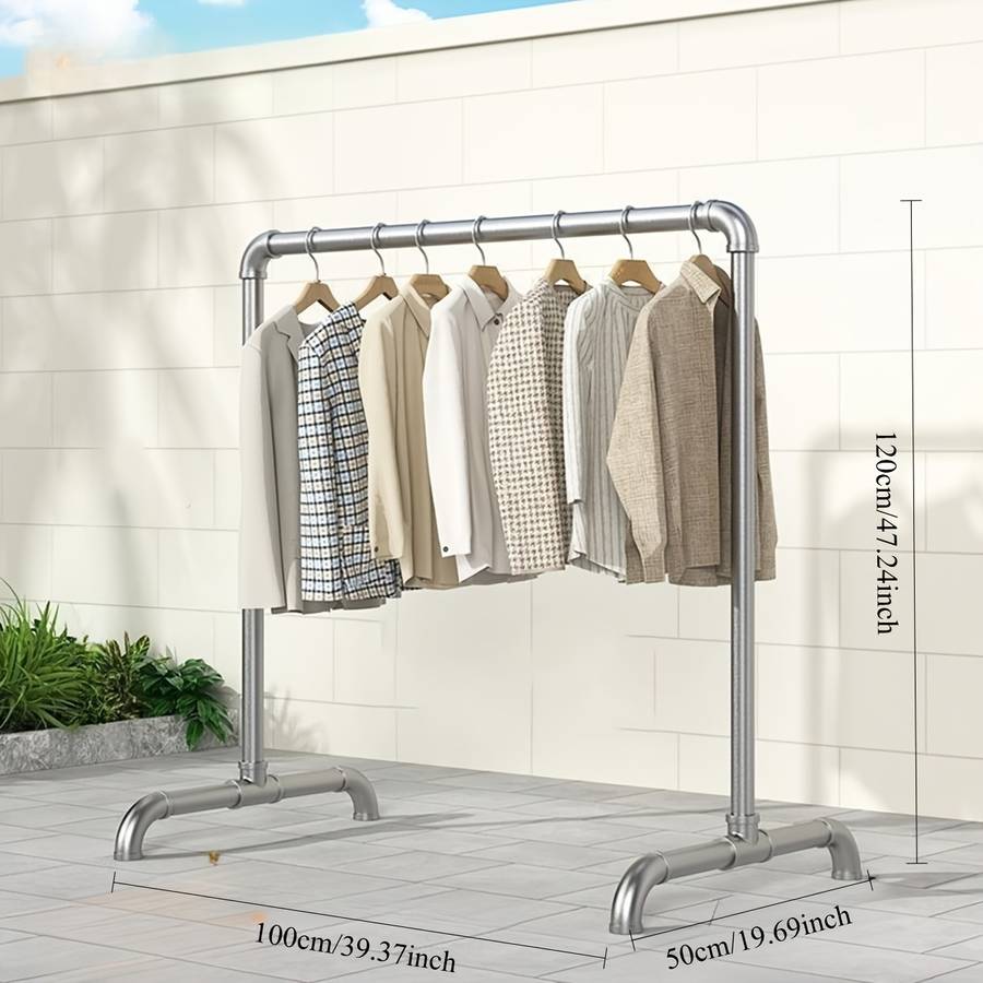 Clothes Rack Metal Coat Hanger Size 1 Meter In Length And 1.2 Meters In Height