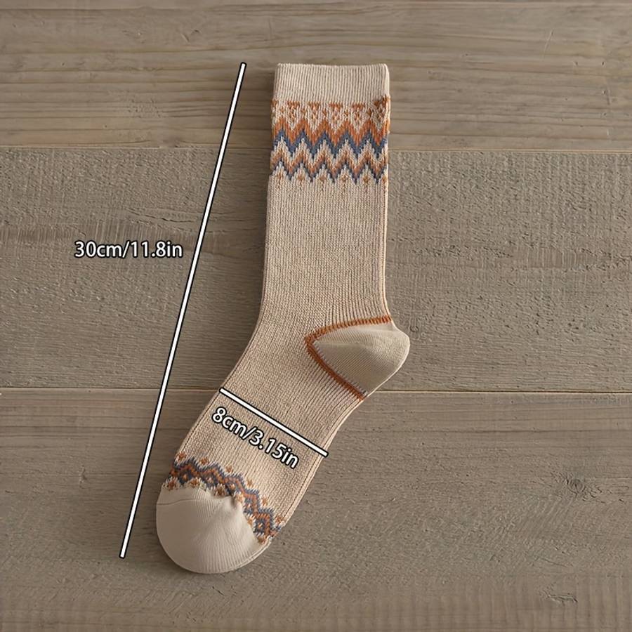 Women S Socks Quantity 5 Pairs Of Retro Socks