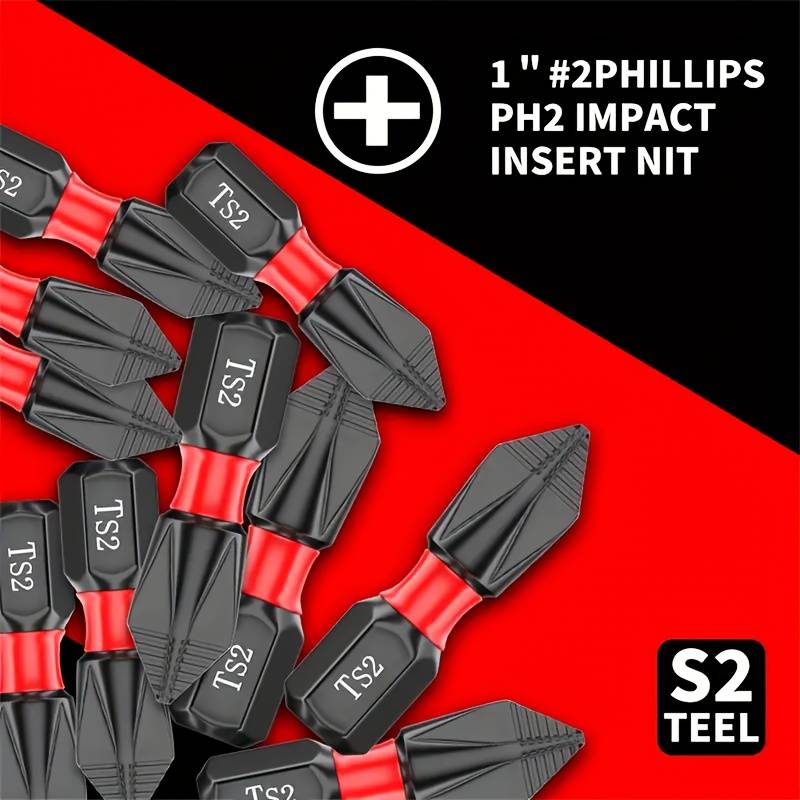 Screwdriver Bit Tool Set Model 25Mm Red Bit Quantity 5Pcs