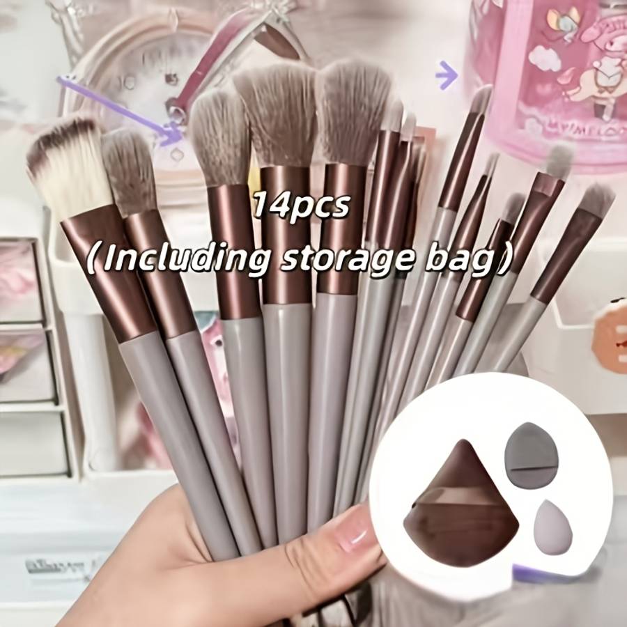 Makeup Brush Set Style Advanced Quantity13Pcs   Storage Bag