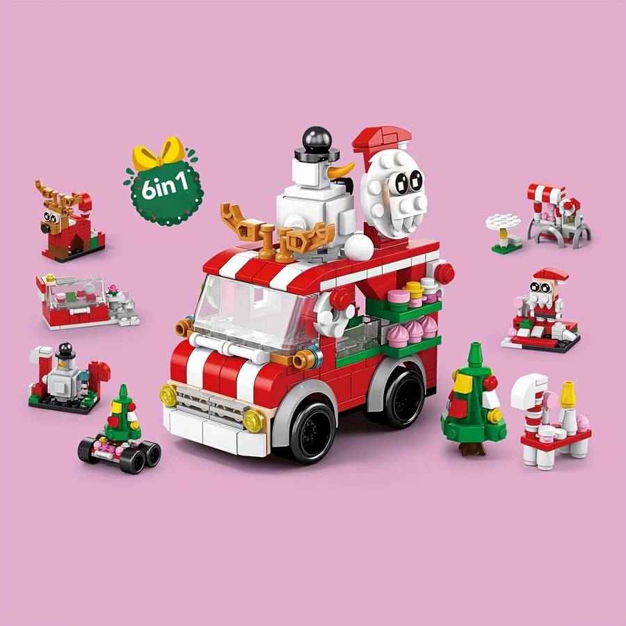 Building Toy Architectural Model Toy Set Style Holiday Season Selling Car