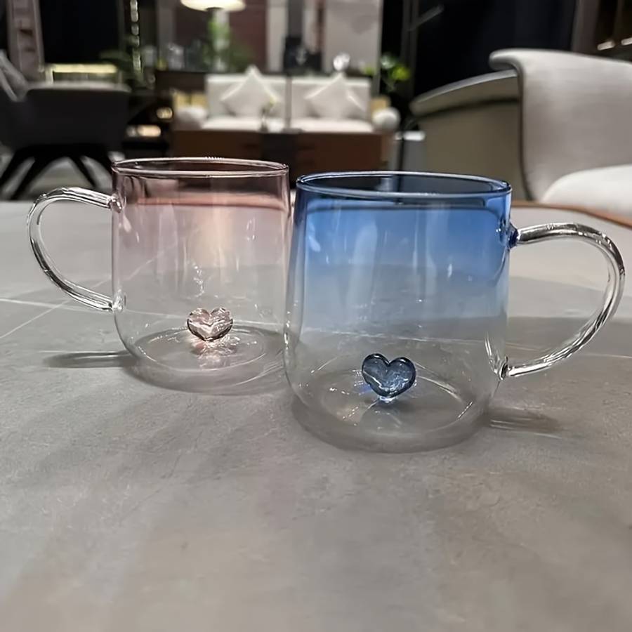Water Cup Color Gradient Blue