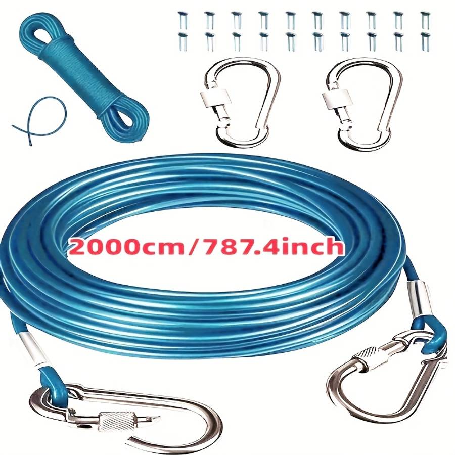 Dog Leash Model 5 Meters Of Rope With 20 Buckles And 2 Hooks